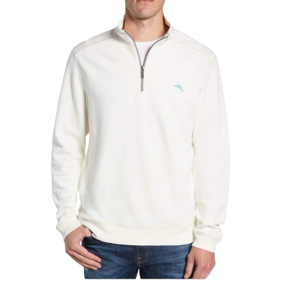 TOMMY BAHAMA | Men’s Big and Tall Tobago Bay Half Zip Sweatshirt Size 4XLT